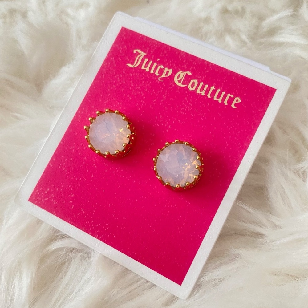 Juicy Couture Opalescent Gold Earrings NWT